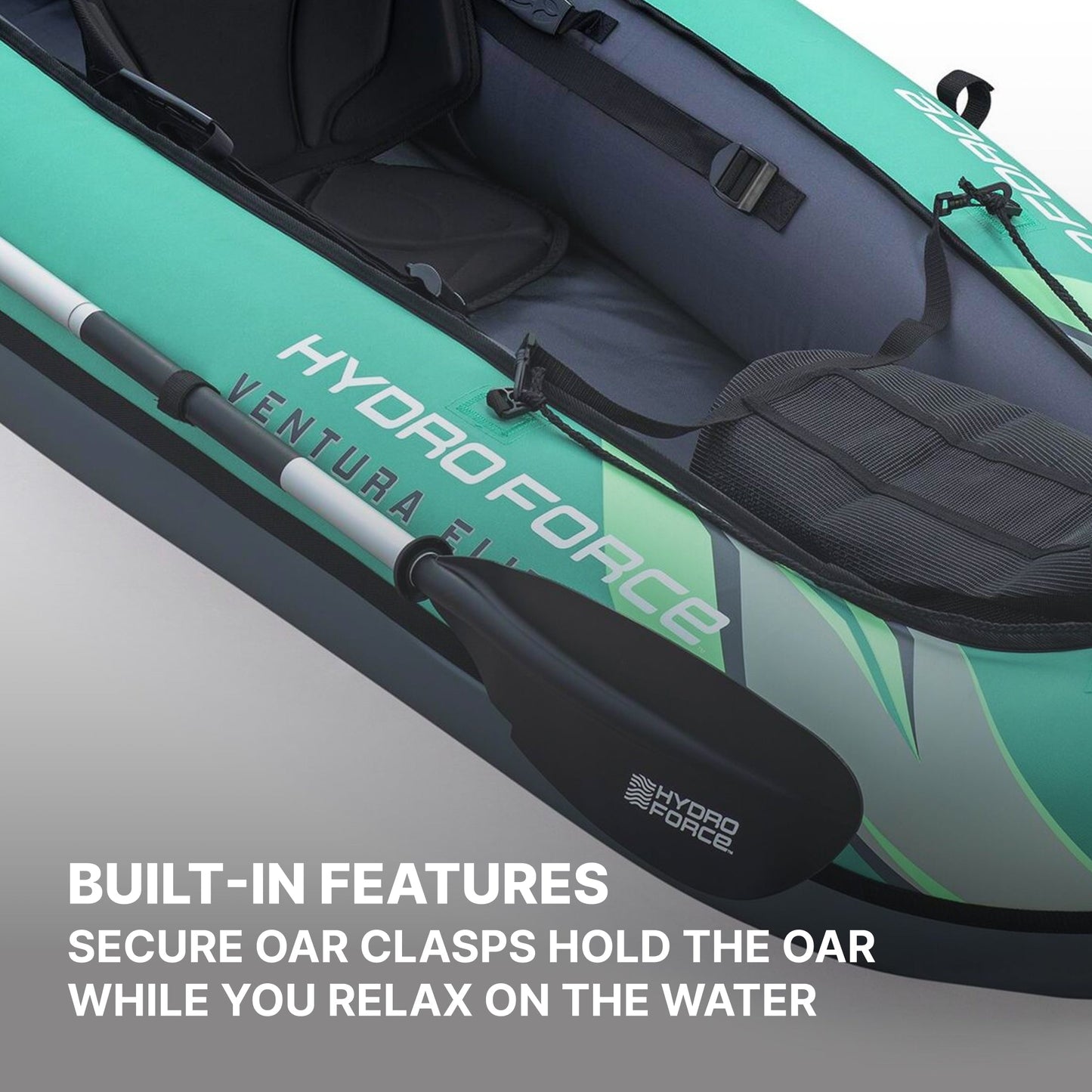 Hydro Force Ventura Elite X1 Inflatable 1-Person Kayak Set 9'2"