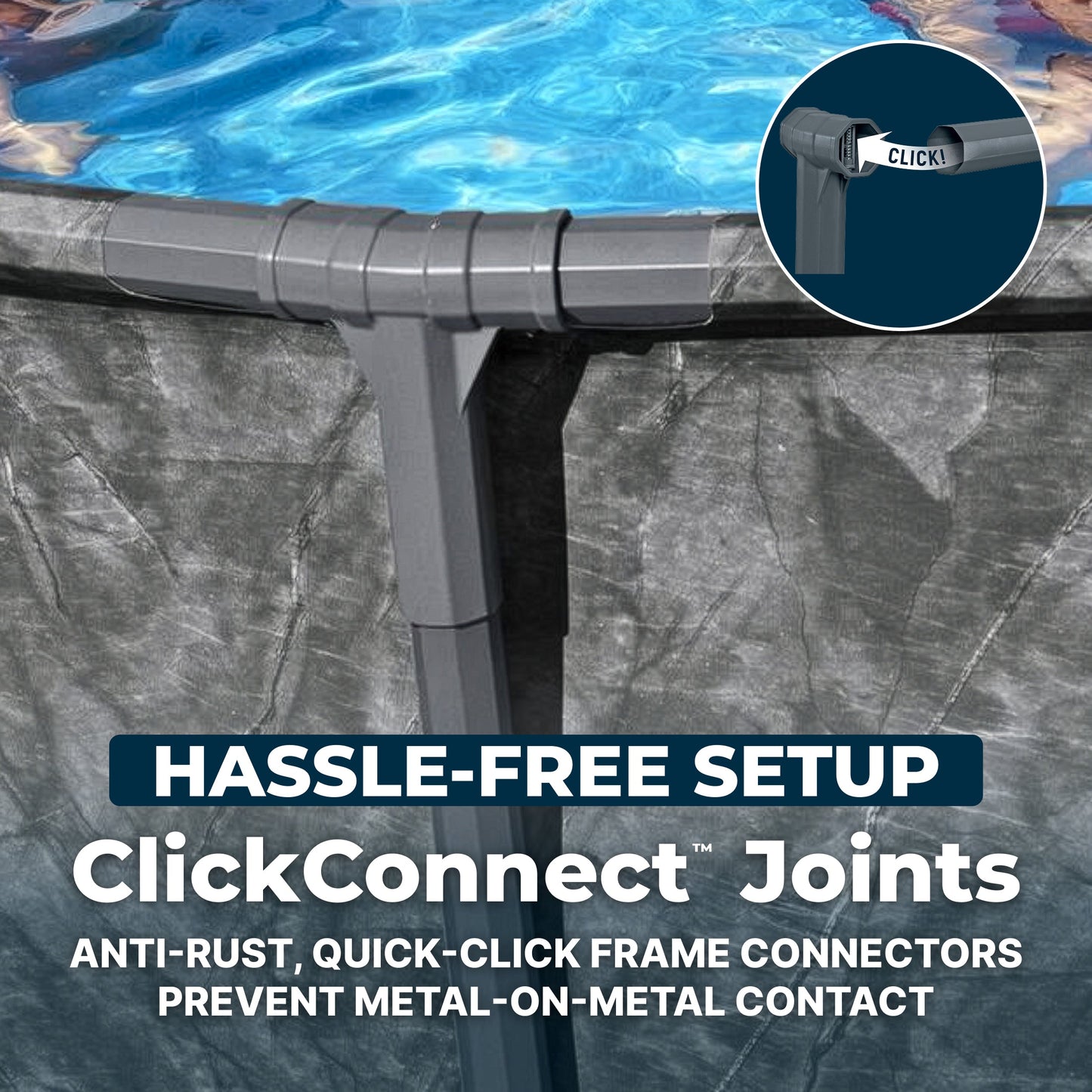 Bestway APX 365 22' x 52" Round Above Ground Pool Set