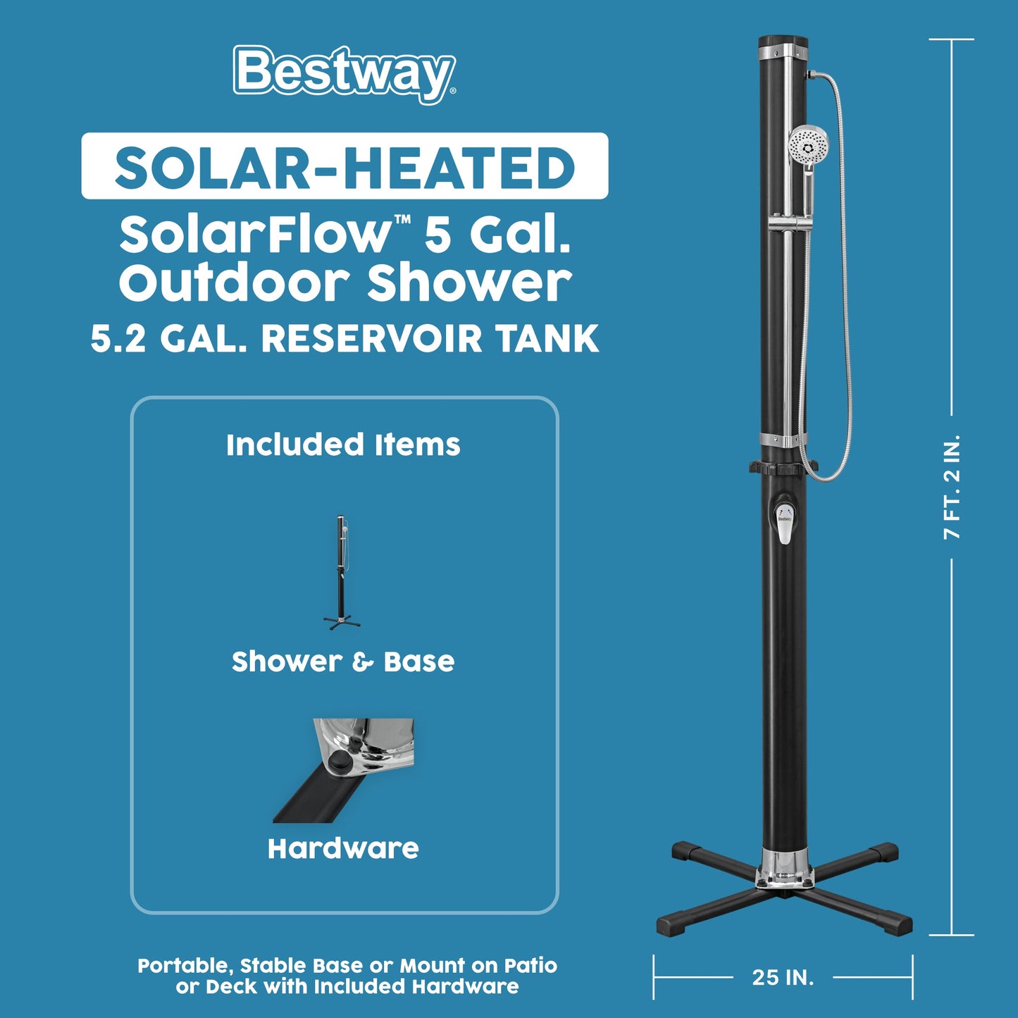 Bestway SolarFlow 5.2 Gal. Outdoor Shower