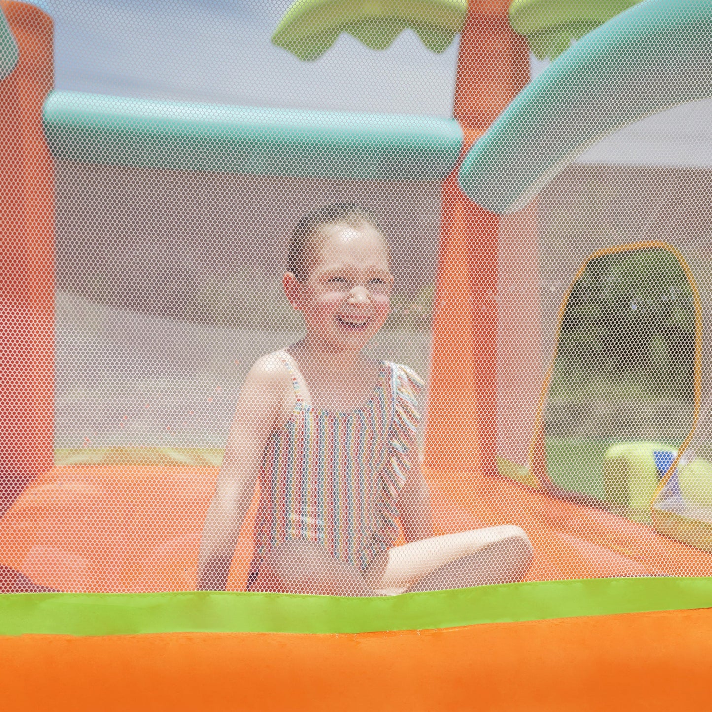 H2OGO! Kids Tropical Outdoor Inflatable Mega Bouncer