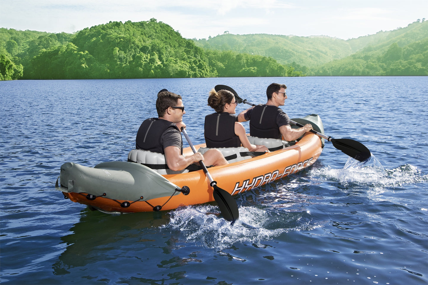 Hydro-Force Rapid X3 Inflatable Kayak Set 12'6"